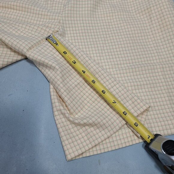 EP Pro 8" Light Yellow Plaid High Waisted Shorts Cullottes Womens Size 10 - Picture 5 of 7